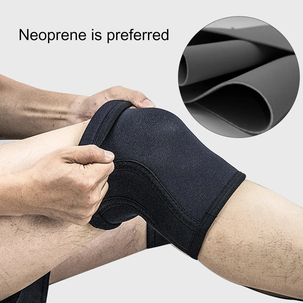 7mm Neoprene Thickened Knee Braces Non-Slip Knee Compression Sleeve Knee Guard for Meniscus Tear Running Weightlifting Workout