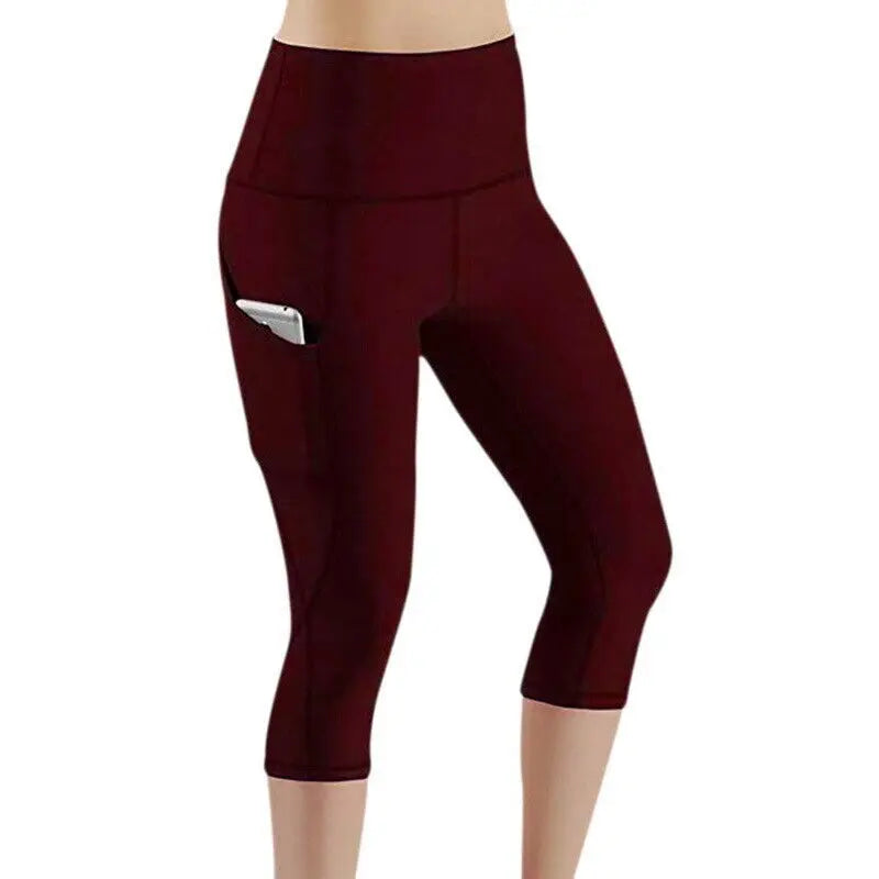 High Waist Seamless Leggings Sport Women Crop Yoga Pants Elastic Capris Gym Workout Leggings Girls Fitness Running Tights
