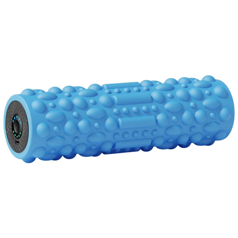 Electric Vibrating Foam Roller Yoga Column Rechargeable Exercise Roller 5 Modes Muscle Roller for Bodybuilding