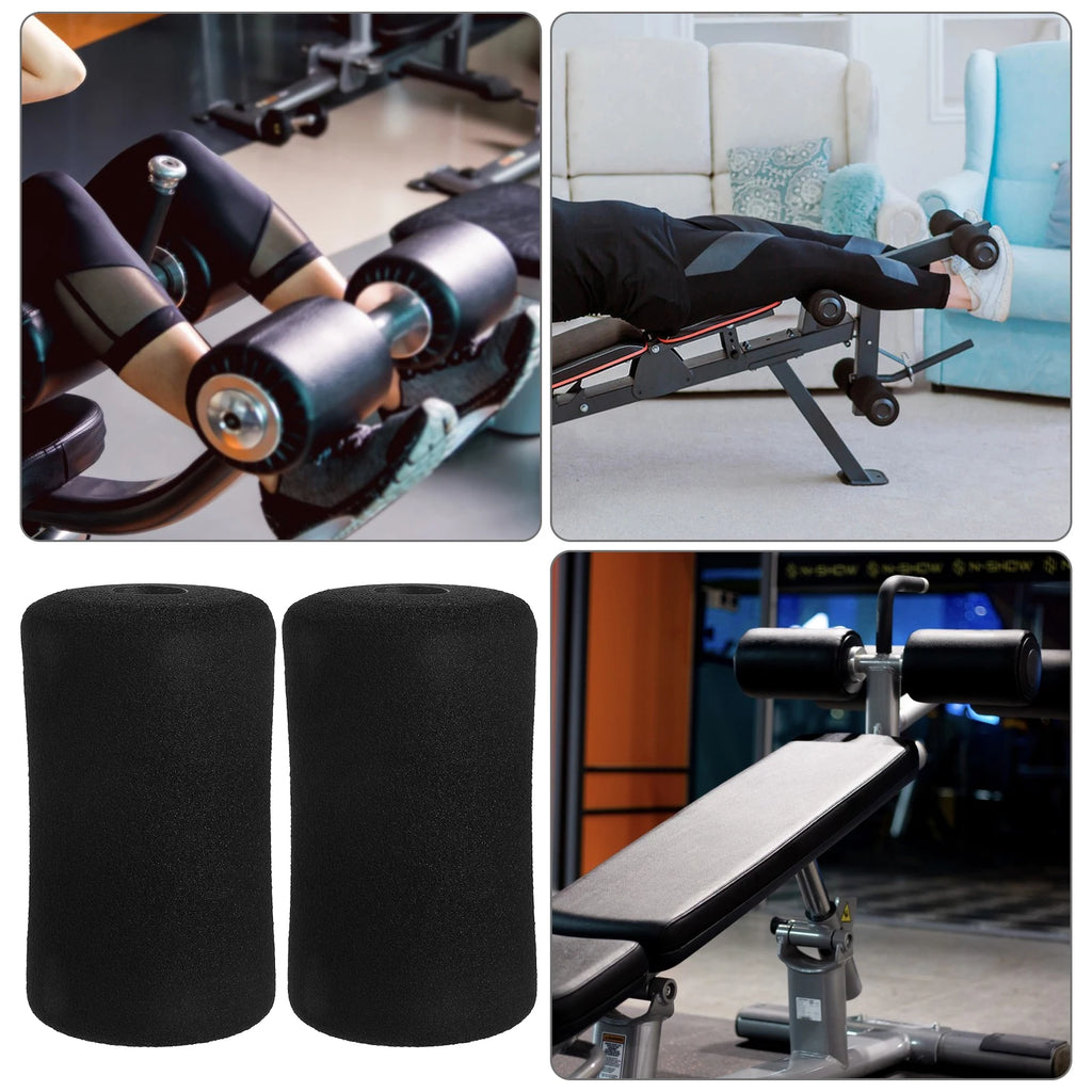 4pc Ab Training Sleeve Rolling Foam Roller Gym Exercise Foot Exercise Machines Roller sit-up board hook Foot foam fitness Pad