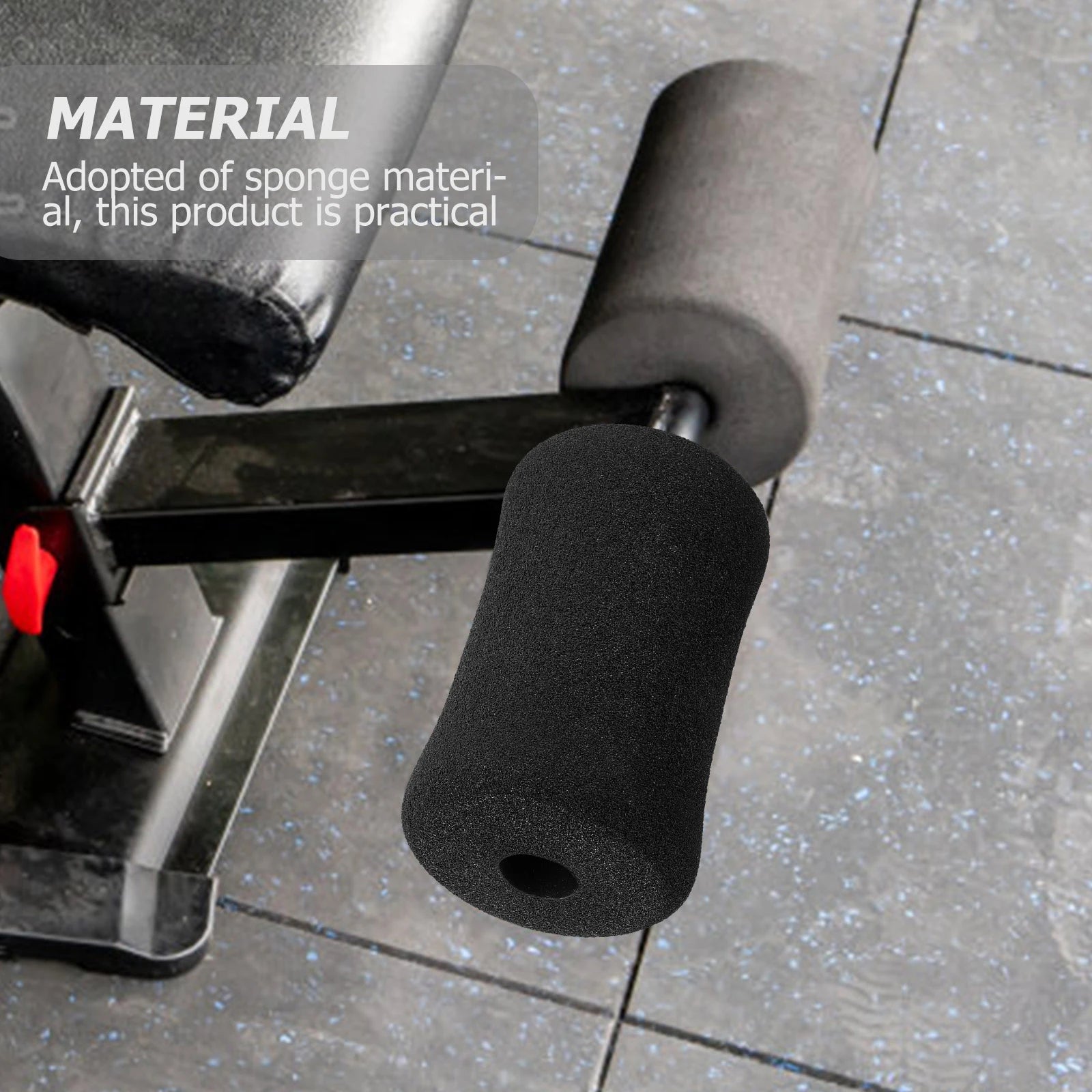 4pc Ab Training Sleeve Rolling Foam Roller Gym Exercise Foot Exercise Machines Roller sit-up board hook Foot foam fitness Pad