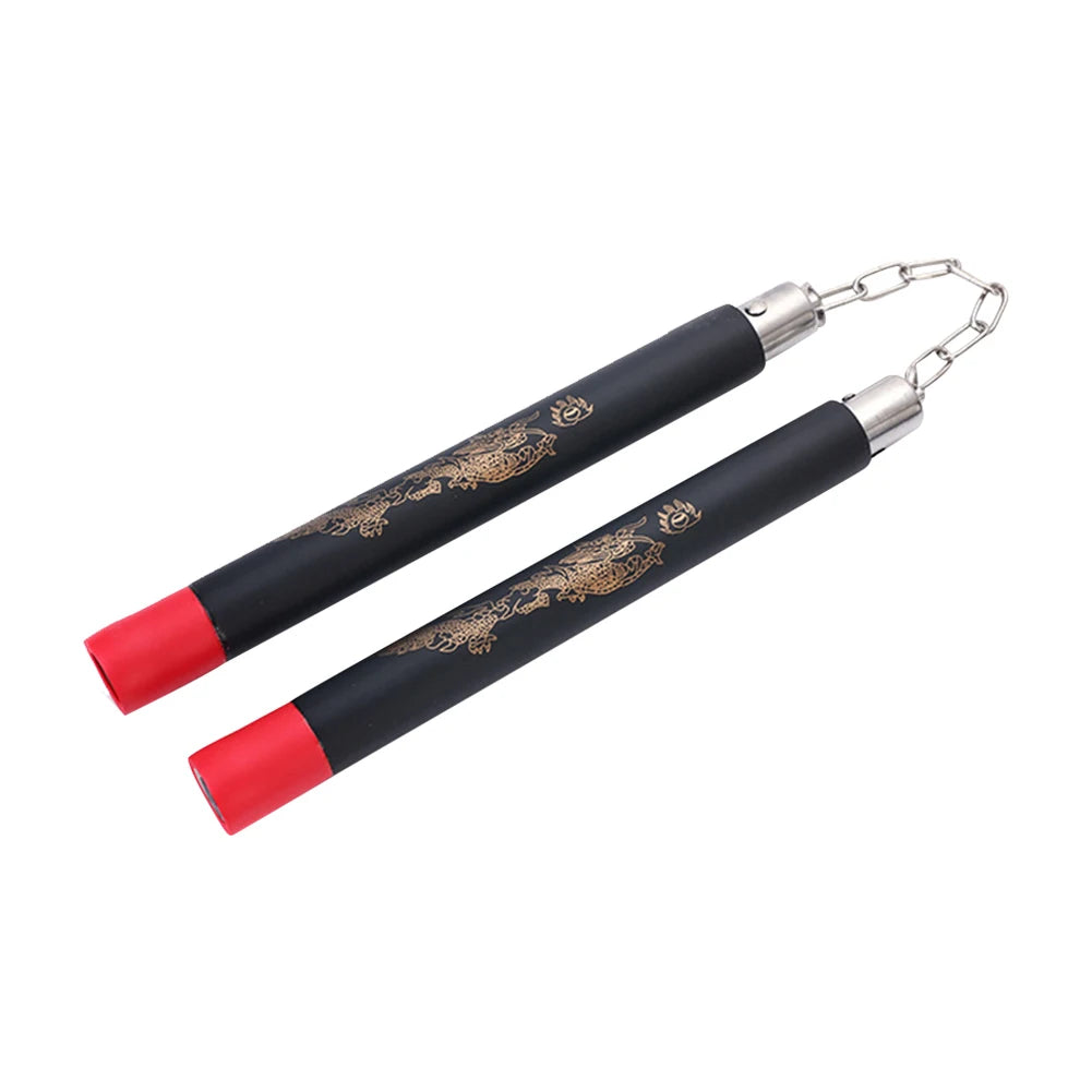 Foam Grip Nunchucks with Chain Fitness Nunchakus Safe Foam Training Nunchucks Practice Nunchaku for Practice and Training