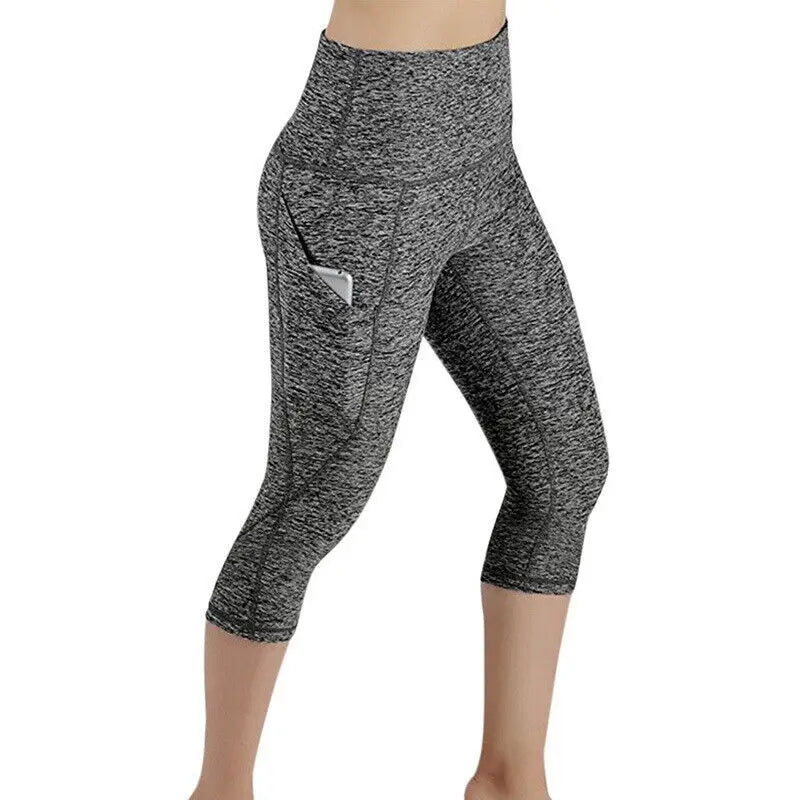 High Waist Seamless Leggings Sport Women Crop Yoga Pants Elastic Capris Gym Workout Leggings Girls Fitness Running Tights
