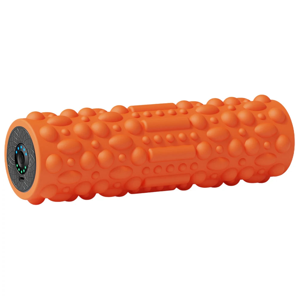 Electric Vibrating Foam Roller Yoga Column Rechargeable Exercise Roller 5 Modes Muscle Roller for Bodybuilding